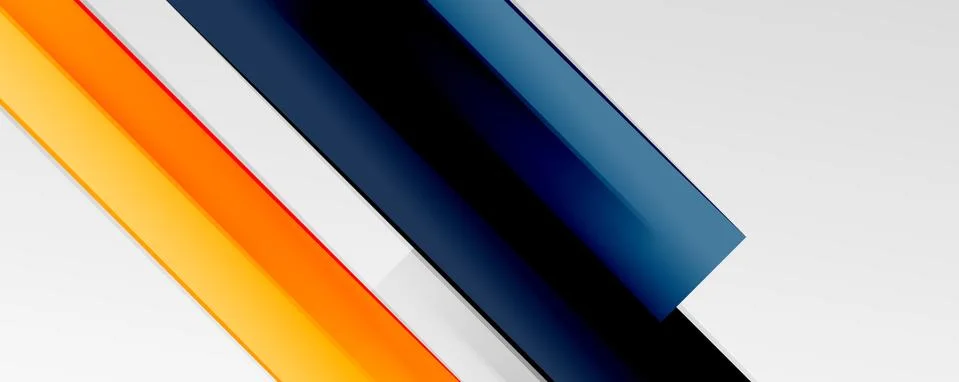 Multicolored lines background. Design template for business or technology Stock Illustration