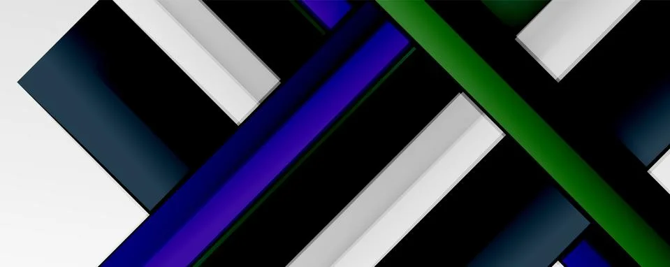 Multicolored lines background. Design template for business or technology Stock Illustration