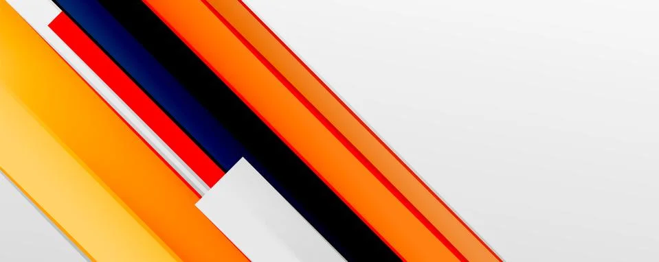 Multicolored lines background. Design template for business or technology Stock Illustration