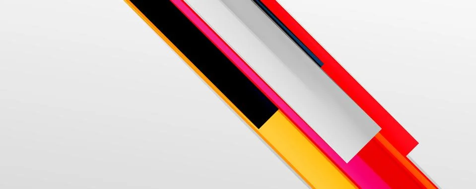 Multicolored lines background. Design template for business or technology Stock Illustration