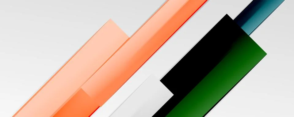 Multicolored lines background. Design template for business or technology Stock Illustration