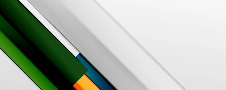 Multicolored lines background. Design template for business or technology Stock Illustration