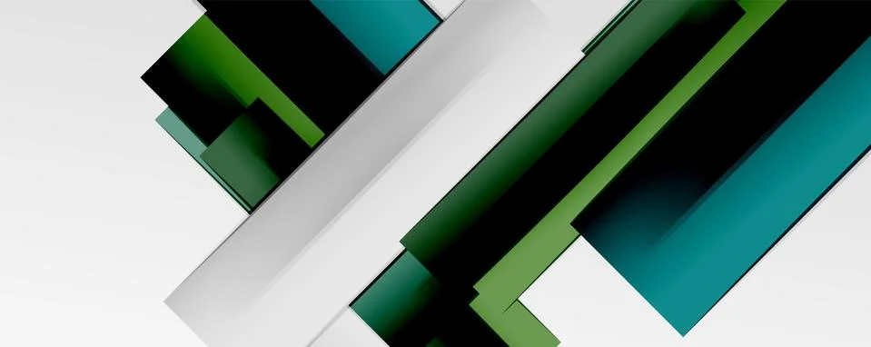 Multicolored lines background. Design template for business or technology Stock Illustration