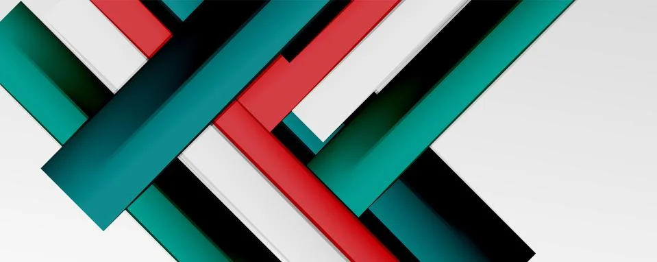 Multicolored lines background. Design template for business or technology 스톡 일러스트