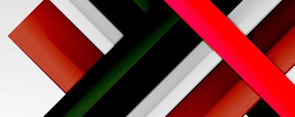 Multicolored lines background. Design template for business or technology Illustrazione stock