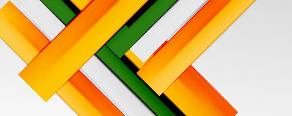 Multicolored lines background. Design template for business or technology Illustrazione stock