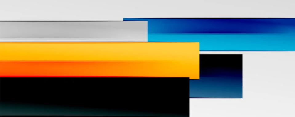 Multicolored lines background. Design template for business or technology Stock Illustration