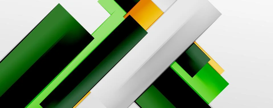 Multicolored lines background. Design template for business or technology Illustrazione stock