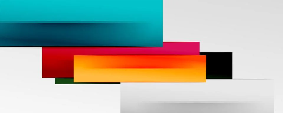 Multicolored lines background. Design template for business or technology Stock Illustration