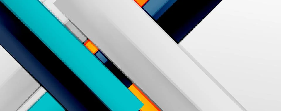 Multicolored lines background. Design template for business or technology 스톡 일러스트