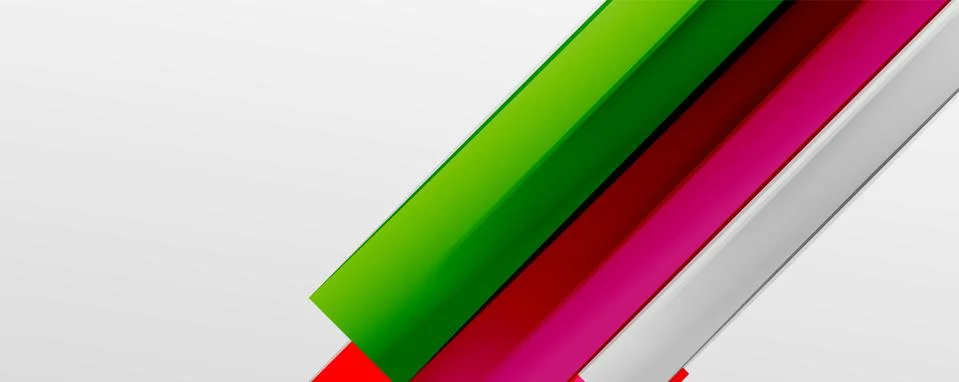 Multicolored lines background. Design template for business or technology Stock Illustration