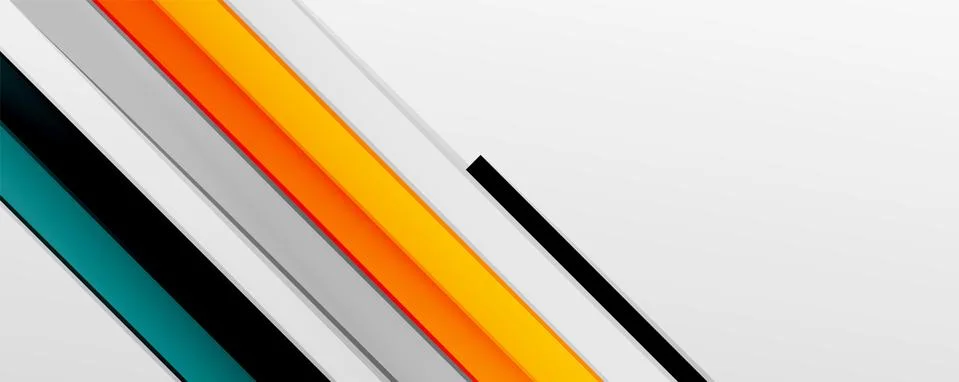 Multicolored lines background. Design template for business or technology Stock Illustration