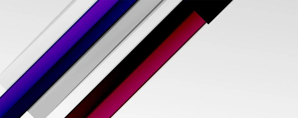 Multicolored lines background. Design template for business or technology Stock Illustration