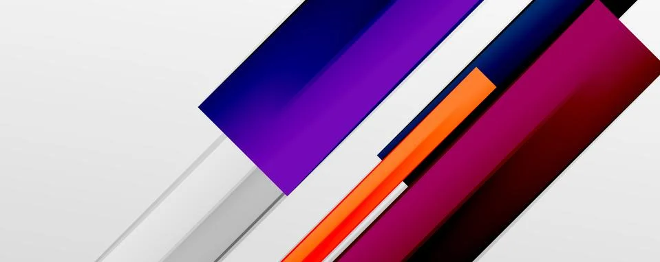 Multicolored lines background. Design template for business or technology Stock Illustration