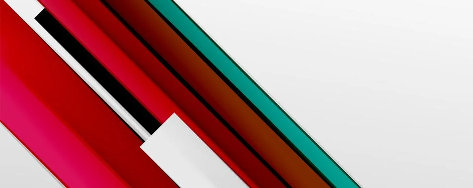 Multicolored lines background. Design template for business or technology Stock Illustration