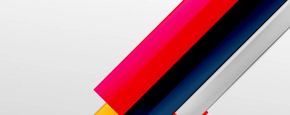 Multicolored lines background. Design template for business or technology Stock Illustration