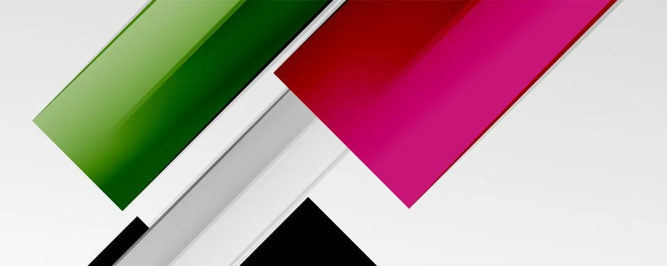 Multicolored lines background. Design template for business or technology Stock Illustration