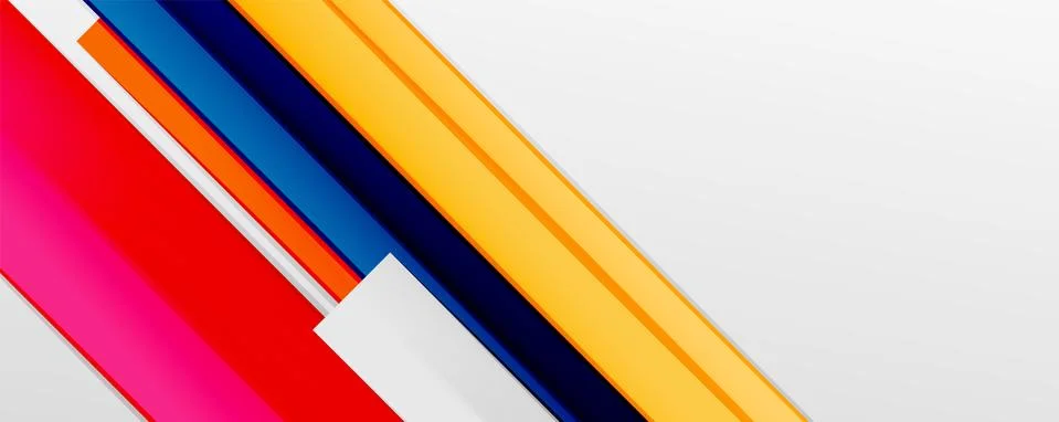 Multicolored lines background. Design template for business or technology 스톡 일러스트
