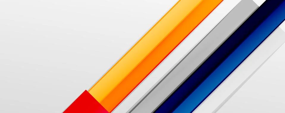 Multicolored lines background. Design template for business or technology Stock Illustration