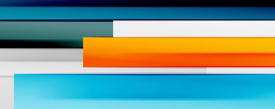 Multicolored lines background. Design template for business or technology Illustrazione stock