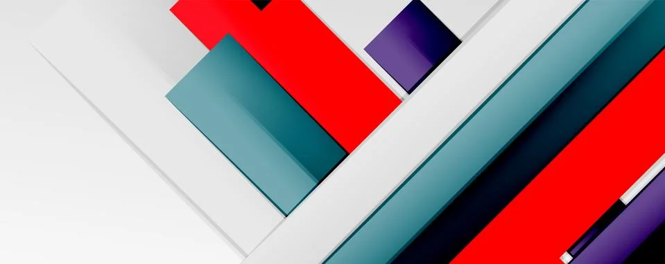 Multicolored lines background. Design template for business or technology 스톡 일러스트