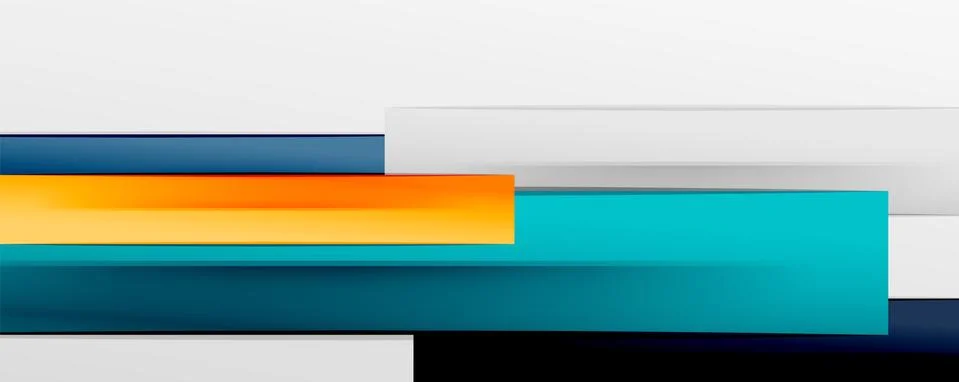 Multicolored lines background. Design template for business or technology Stock Illustration