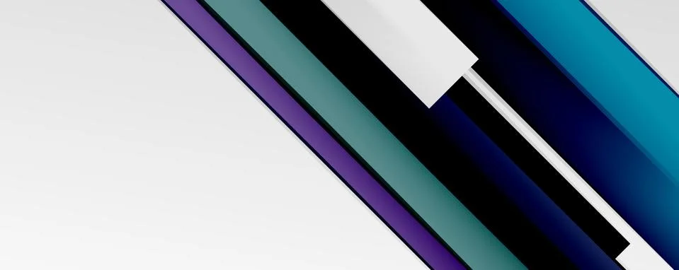 Multicolored lines background. Design template for business or technology Stock Illustration