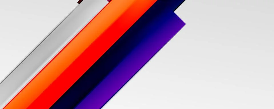 Multicolored lines background. Design template for business or technology Stock Illustration