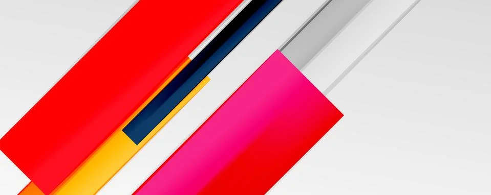 Multicolored lines background. Design template for business or technology 스톡 일러스트