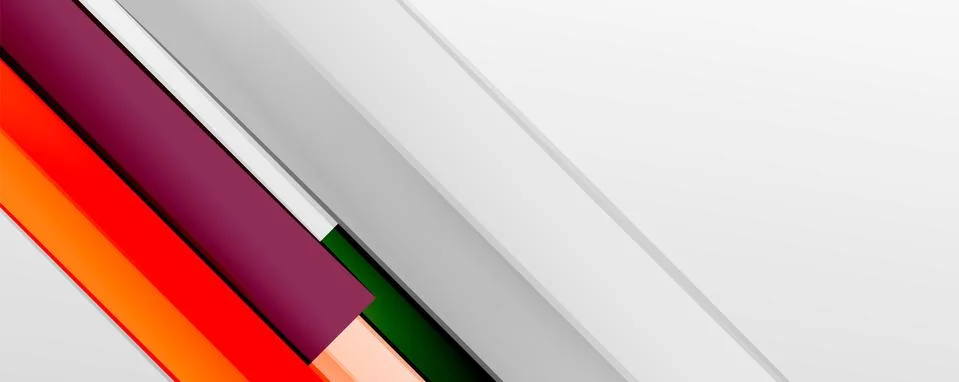 Multicolored lines background. Design template for business or technology Stock Illustration