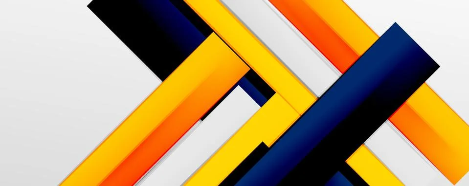 Multicolored lines background. Design template for business or technology Stock Illustration