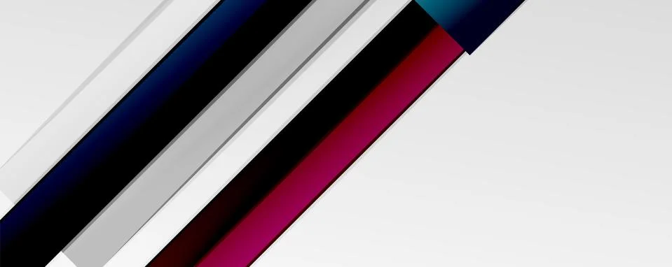 Multicolored lines background. Design template for business or technology Stock Illustration