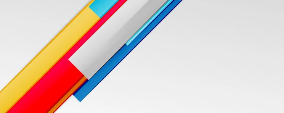 Multicolored lines background. Design template for business or technology Stock Illustration