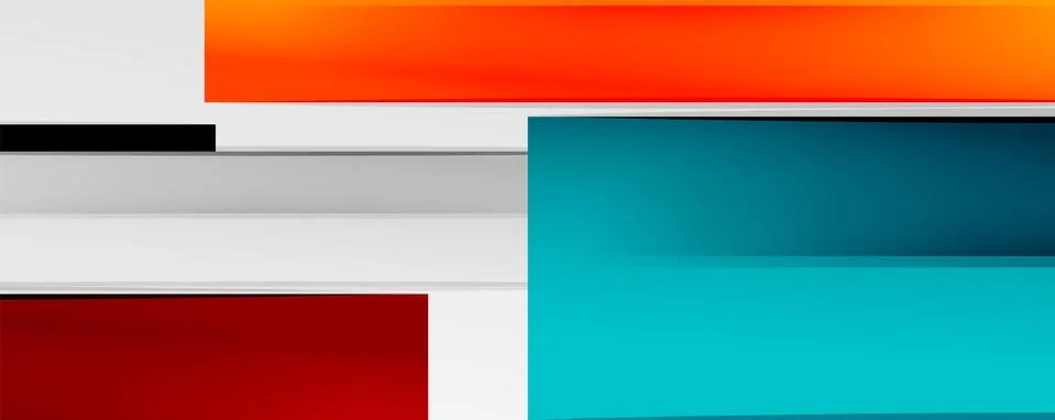 Multicolored lines background. Design template for business or technology Illustrazione stock