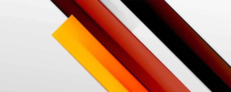 Multicolored lines background. Design template for business or technology Illustrazione stock