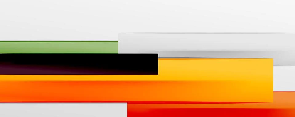 Multicolored lines background. Design template for business or technology Stock Illustration