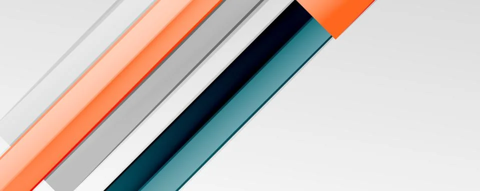 Multicolored lines background. Design template for business or technology Stock Illustration