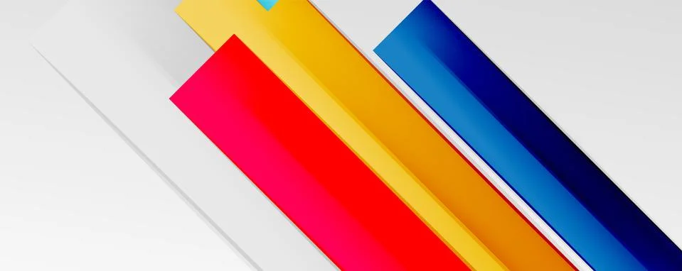 Multicolored lines background. Design template for business or technology Stock Illustration