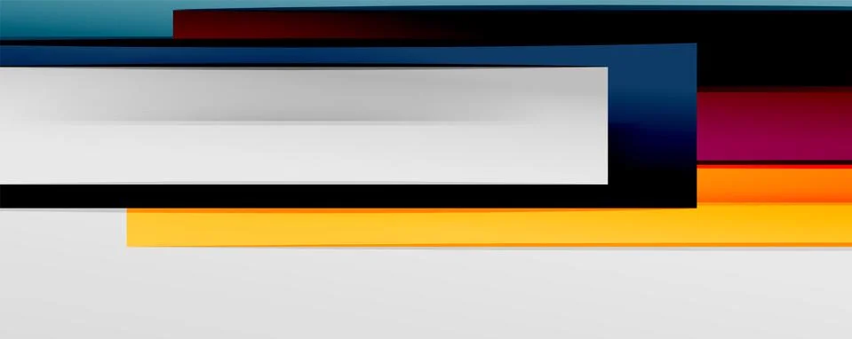 Multicolored lines background. Design template for business or technology Stock Illustration