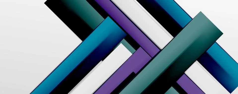 Multicolored lines background. Design template for business or technology Stock Illustration