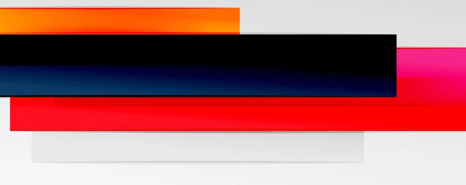 Multicolored lines background. Design template for business or technology Stock Illustration