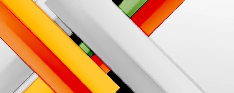 Multicolored lines background. Design template for business or technology 스톡 일러스트