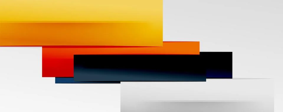 Multicolored lines background. Design template for business or technology Illustrazione stock