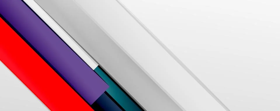 Multicolored lines background. Design template for business or technology Stock Illustration