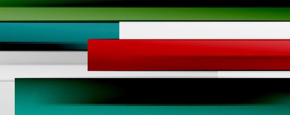 Multicolored lines background. Design template for business or technology Illustrazione stock