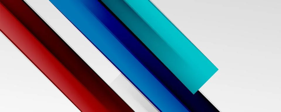 Multicolored lines background. Design template for business or technology Stock Illustration