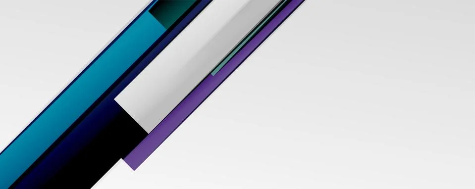 Multicolored lines background. Design template for business or technology Stock Illustration