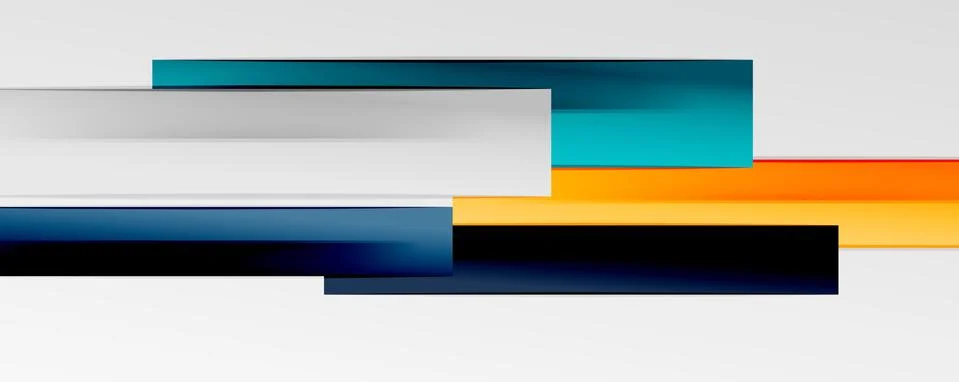 Multicolored lines background. Design template for business or technology Stock Illustration