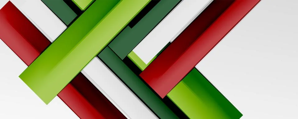 Multicolored lines background. Design template for business or technology Stock Illustration