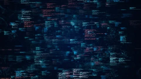 Multicolored lines of computer code repeating across screen Loop Animation. Stock Footage 151428226